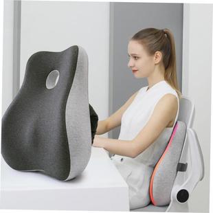 Memory Foam Office Chair Cushion Seat Support Waist Pillow