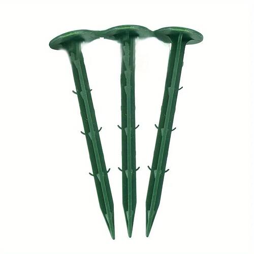 green,100pcs Turf Nails Lawn Mulch Fixing Nails, Plastic Gar