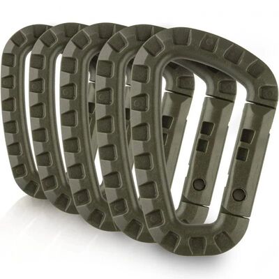 1-10Pcs Military tactical carabiner Clips Accessories D-Ring