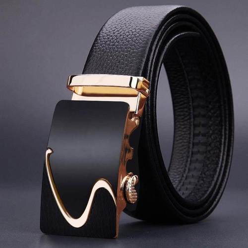Mens Waist Belt Men Belts Leather Man For Jeans Black Male