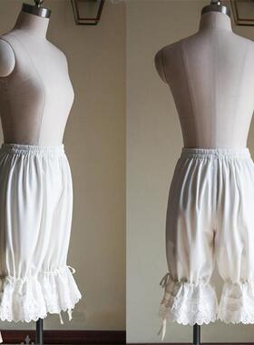 Lace solid color lantern shorts 宽松舒适灯笼花边短裤