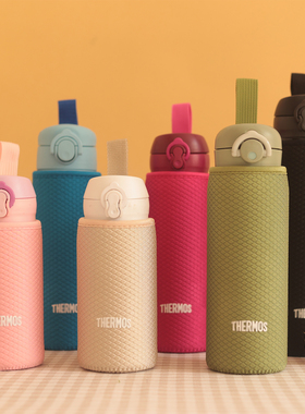 手提杯套 jnl350 500 600毫升 750ml 保温杯纯色加厚压纹杯套