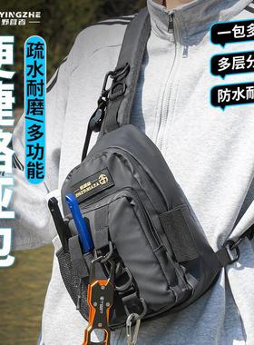 野营者路亚包小背包斜挎包多功能腰包单肩钓鱼渔具竿包垂钓收纳包