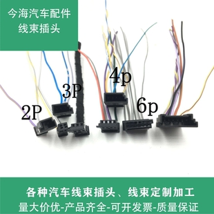 宝马门灯/2pin高音喇叭插头后尾灯插头5系牌照灯脚窝灯宝马氛围灯