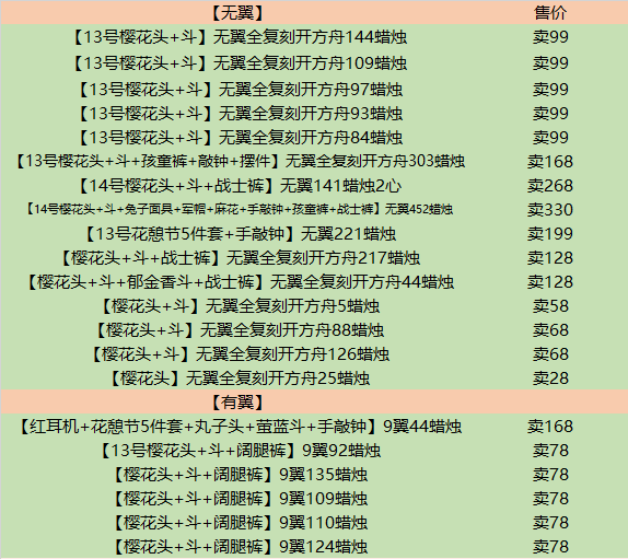 光遇无翼蜡烛小号正太永久复刻初始白鸟账号樱花书虫花环背带裤