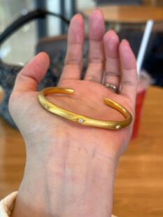 韩版拉丝星球星芒手镯时尚幸运手环简约百搭星球气质潮清冷系手镯