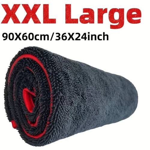 90x60cm XXL 500GSM Microfiber Car Drying Towel Ultra Absorbe