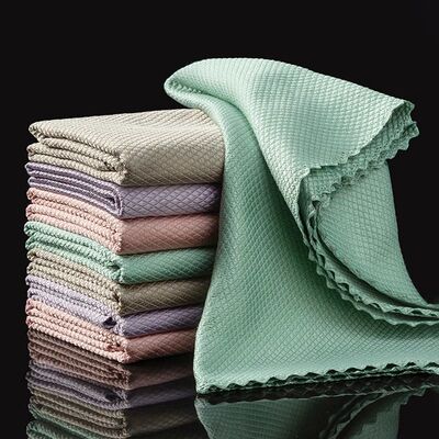 10pcs Microfiber Glass Cleaning Cloth Rag Lint-Free For Wind