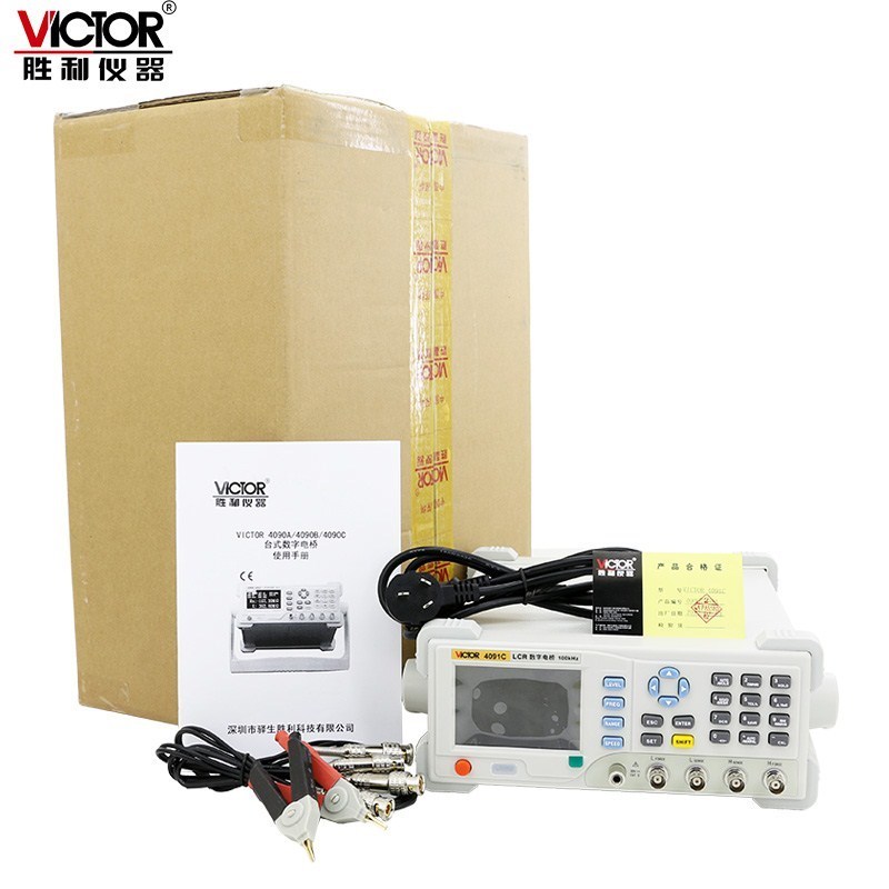 胜利仪器 LCRi数字电桥测试仪VC4091C 元器件电容电感电阻测量仪