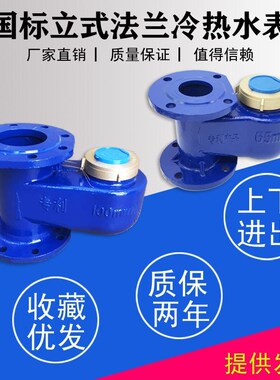 上进32/40水表DN50 65 80 100mm 2寸 4寸立式法兰水表冷热水竖式