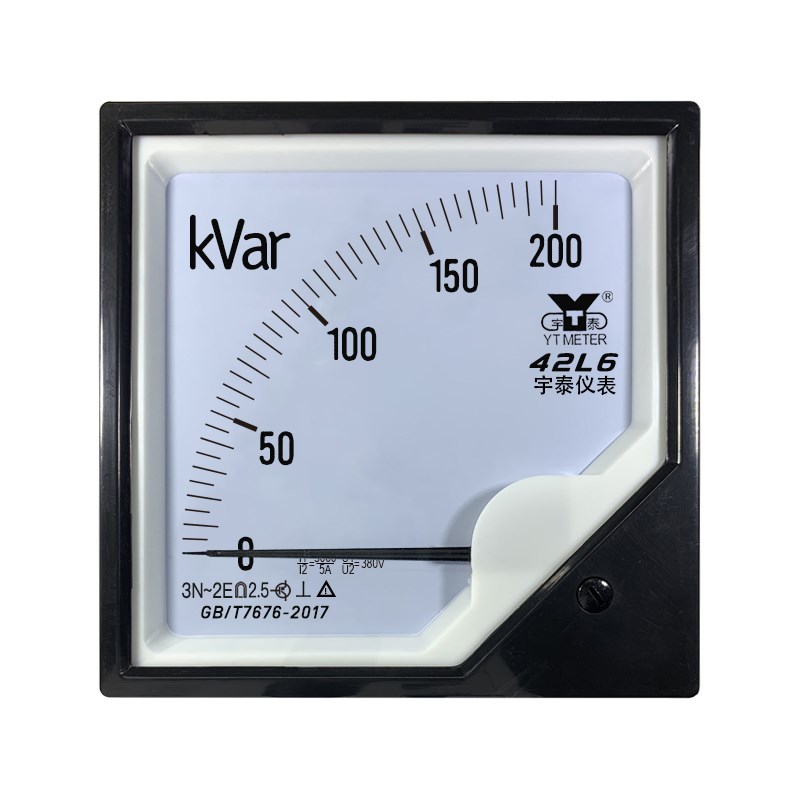 42L6 380V输入三相无功功率表100kVar 200kVar 1MVar千瓦表千伏安