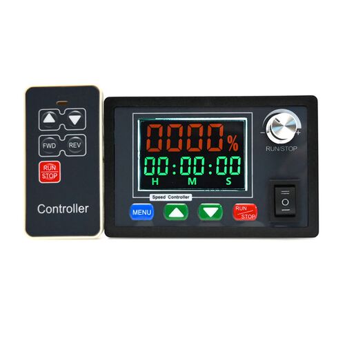 DC6-55V 30A智能直流有刷电机无线遥控调速器仿真转速表计时定时