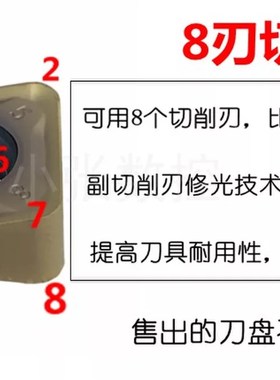 45度重切削铣刀盘 SNMX1206 刀盘 双面八角刀盘 50/63/80/100/125