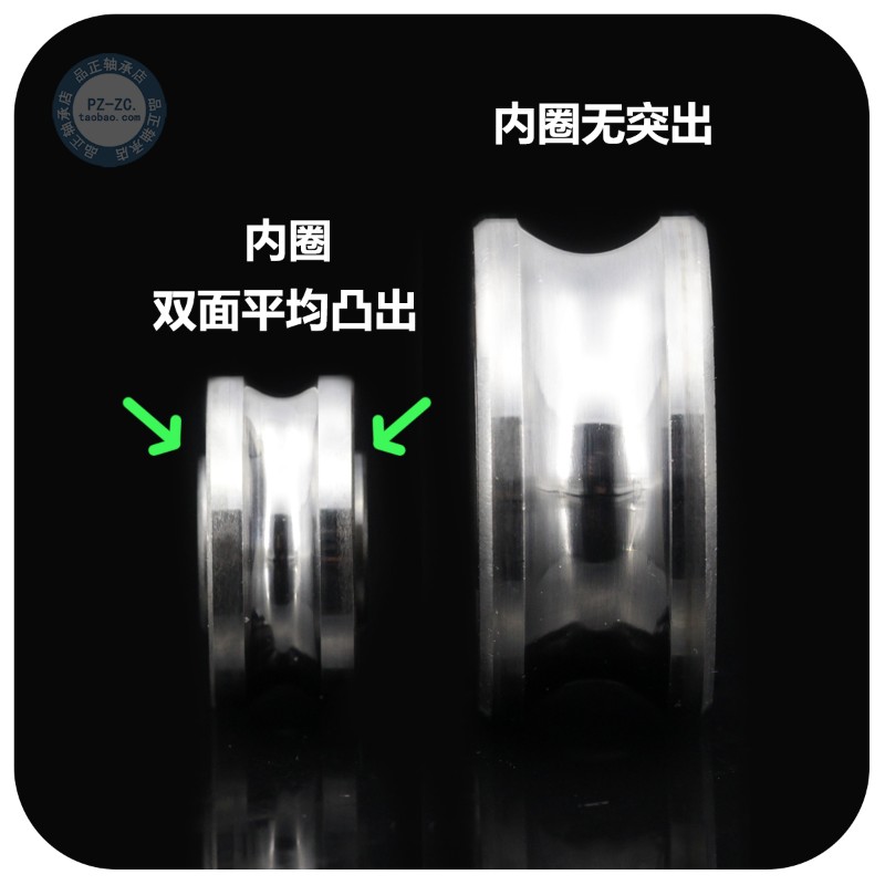 U型槽轴承导轨滚滑轮 LFR50/4/5/6/8/5200/5201-10-1U2 -6-8双排