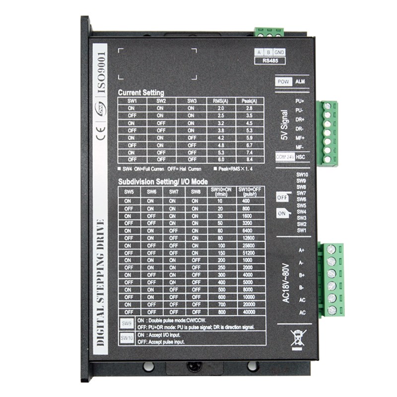 485协议86步进57驱动器DM542马达DM860时代超群脉冲串口通讯Modbu