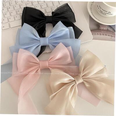 Red bow tie hairpin female Headband hair accessories clip