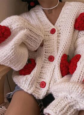 winter women sweater loose coat Ladies long sleeved blouse女