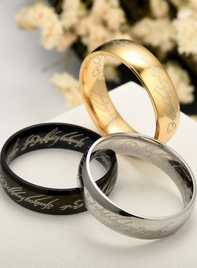 lord of the rings stainless steel ring jewelry purity ring