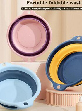 Portable Foldable Laundry Basin Plastic Travel Folding Wash