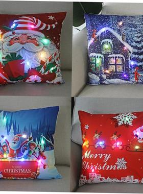 LED light New Year decoration Christmas series pattern cushi
