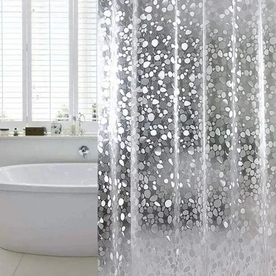 Bathroom Shower Curtain Transparent Lining Waterproof Bathtu