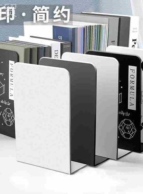 Lconcise style bookends desktop metal book stand金属书立书架