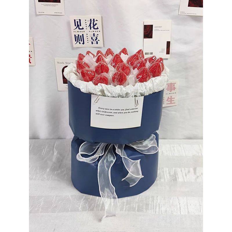 小香风花束包装半成品草莓花束车厘子花束diy创意花束生日送闺蜜