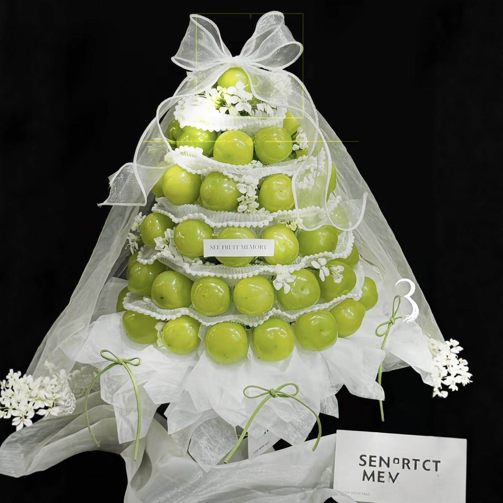 圣诞节葡萄花束手工diy材料包创意水果摆件520送女友闺蜜生日礼物