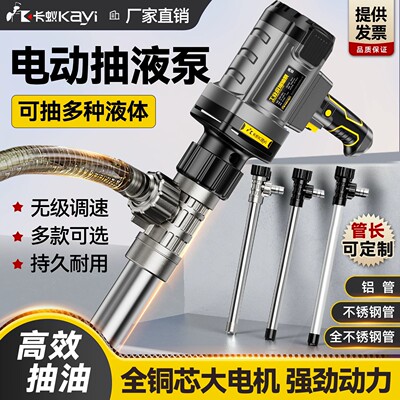 电动手提式大功率220v加油泵抽油泵抽油器抽柴油桶化工泵加油机
