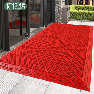 室外地垫迎宾门垫门外门口防滑除尘脚垫户外塑料防水拼接商用地毯