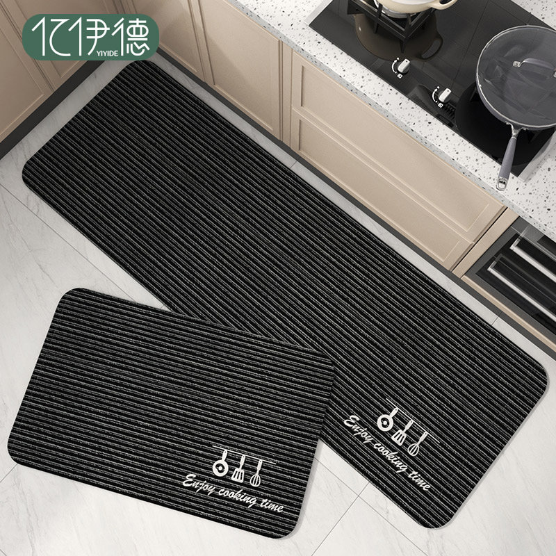 厨房防滑防油地垫可擦免洗矽藻泥吸水凉垫2024新款专用耐脏防水地