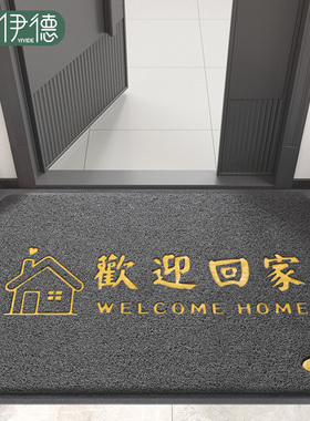 入户门地垫进门耐脏脚垫家用门外大门口防滑丝圈玄关门垫入门地毯