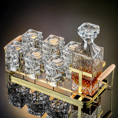 威士忌酒套装水晶玻璃