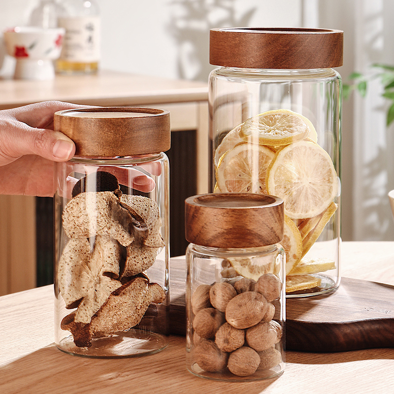 玻璃茶叶陈皮储存罐食品级密封罐