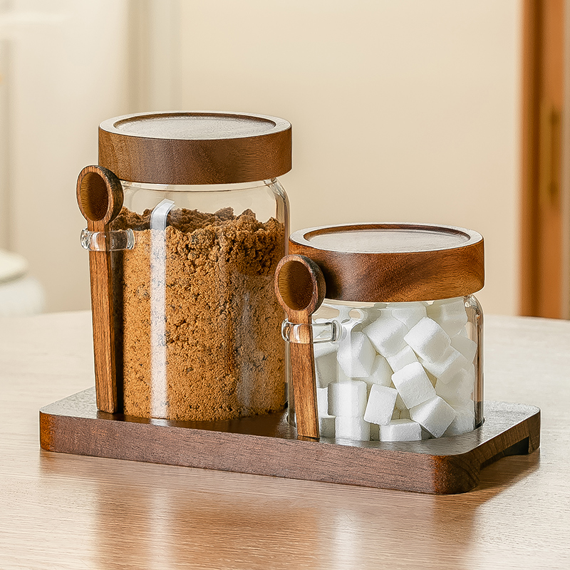 高硼硅玻璃糖罐红糖冰糖收纳罐