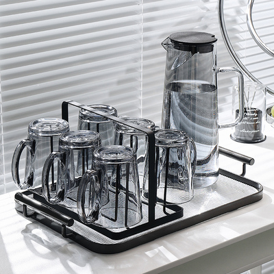 玻璃杯家用客厅喝水杯子套装茶杯