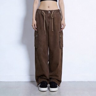 【正确版本】SMF野性起源手工染色伞兵裤成衣染色抽绳运动休闲裤