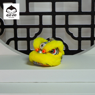 醒狮汽车摆件创意个性车内饰品网红小车载中控台国潮高档漂亮装饰