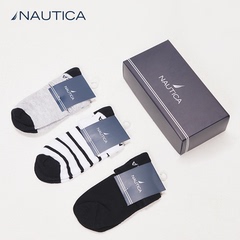 NAUTICA/诺帝卡童装儿童袜子男童女童短袜单双精梳棉透气运动袜