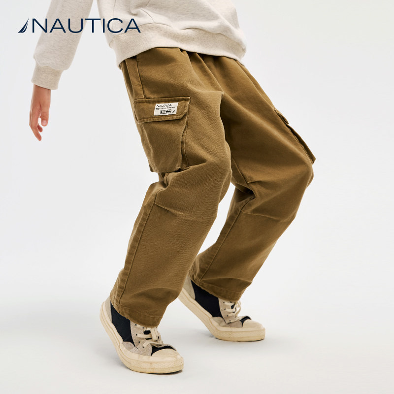 【天猫U先】NAUTICA童装 男童女童重工工装裤春秋季复古机能裤