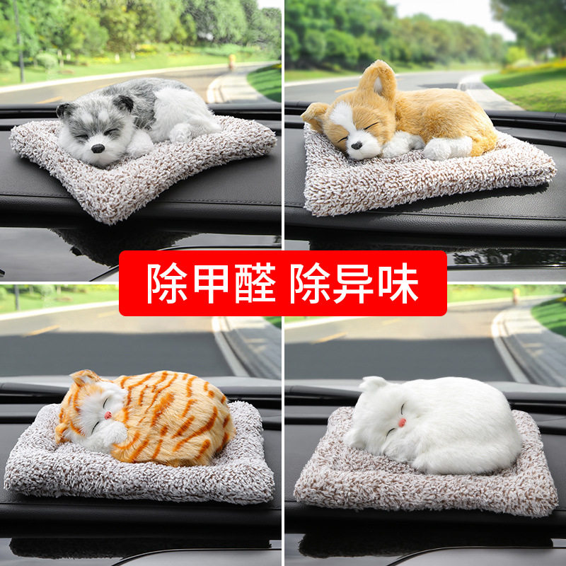 创意猫摆件净化空气除甲醛竹炭包