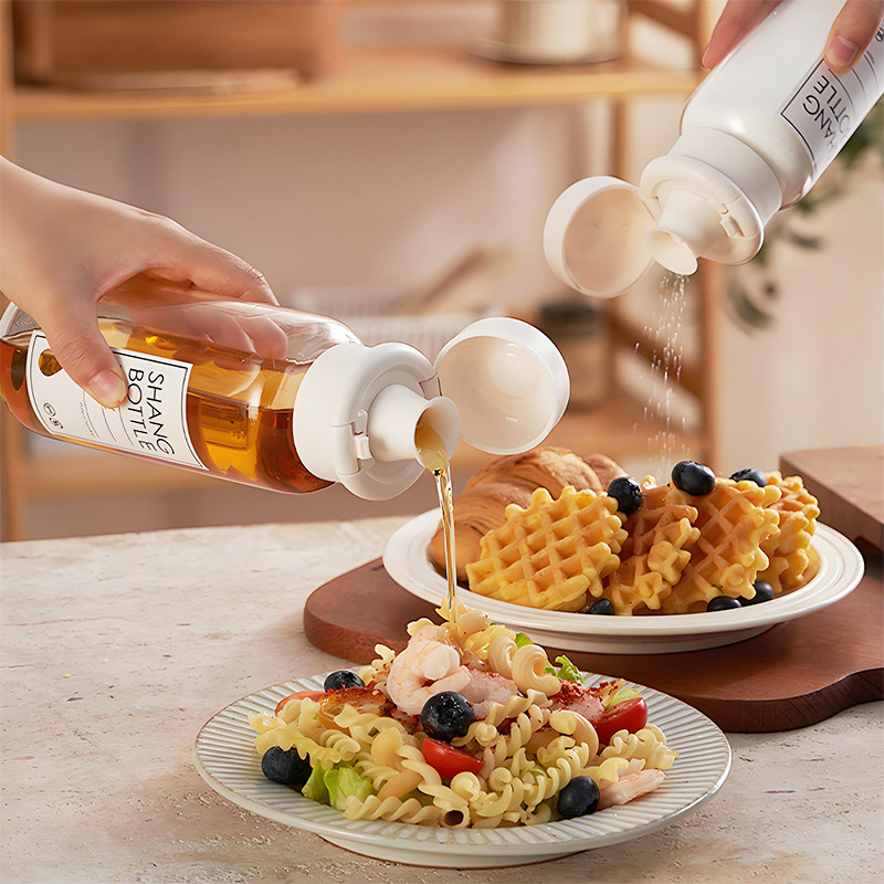 油壶调料罐两用多功能密封玻璃油瓶胡椒粉孜然撒料调味瓶厨房家用