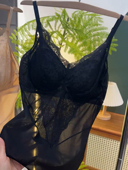 背心女士吊带内衣聚拢塑身上衣收副乳美背长款 胸罩一体式 蕾丝大码