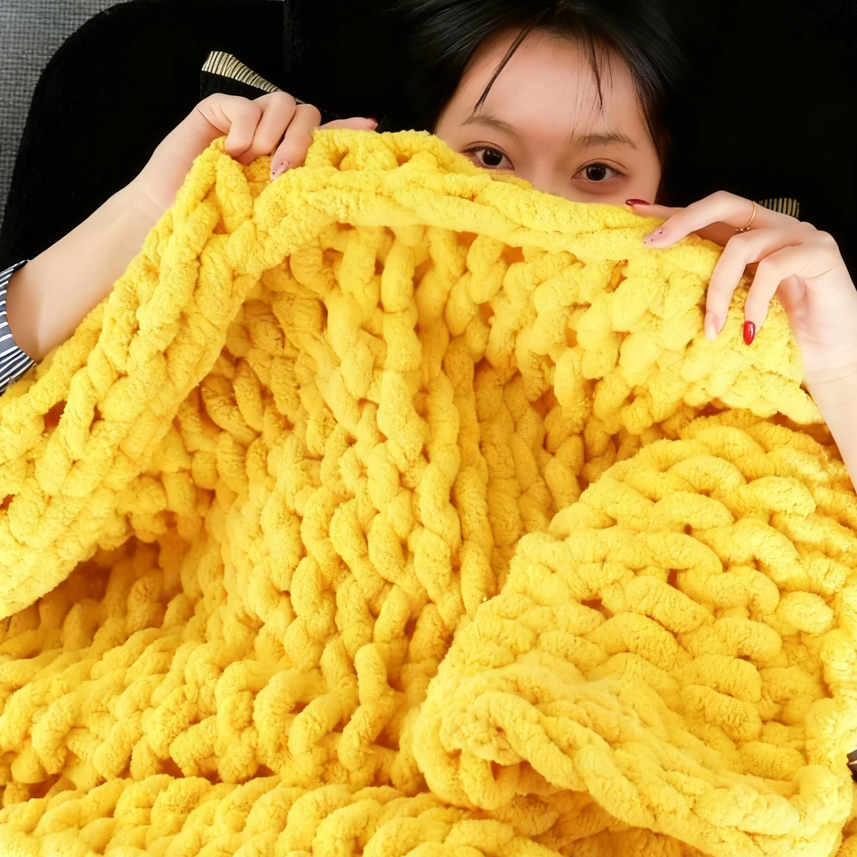 超粗猫尾巴毛线冰条线