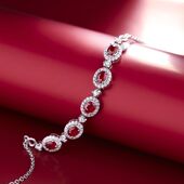 新款 镀S925银镶嵌鸽血红宝石手链女大气精致高级感小众手饰