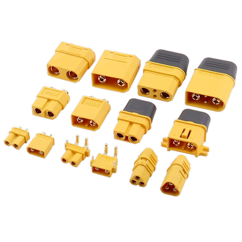 XT60母头一体MT60-M大电流插头三相三极线联轴器MR30PW-M三通焊接