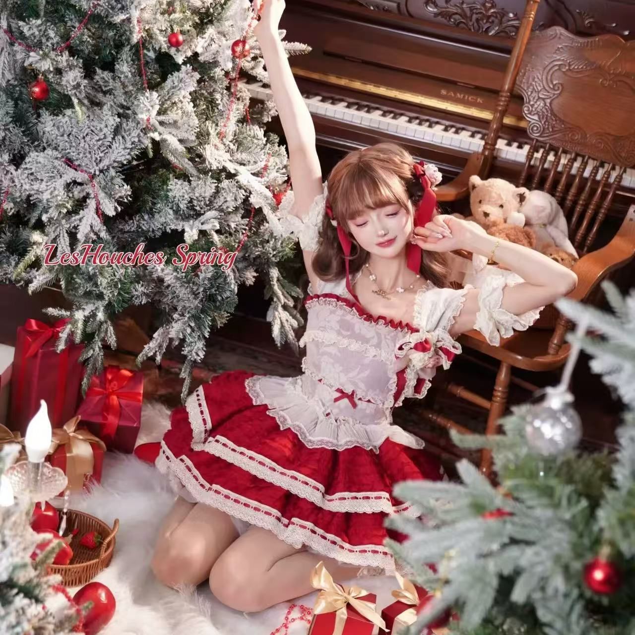 实体店现货原创里雾诗之春Lolita芍药落樱风铃鸢尾睡莲山茶四周年图片