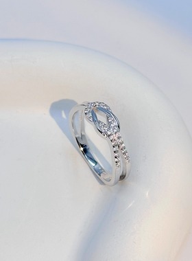 S925纯银莫比乌斯戒指女简约时尚