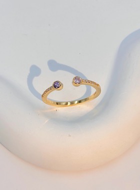 通体s925纯银戒指女小众设计感