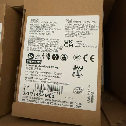 议价热过载继电器3RU7146-4MB03RU7146-4LB03RU7146-4NB0